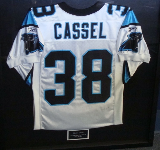 Framed Cassel #38 Carolina Panthers jersey