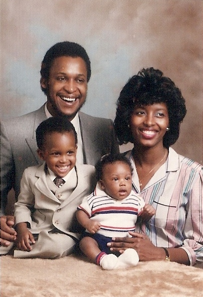 (1984): Clyde, Joletta, Marcus almost 2 years old and Jason 2 months old
