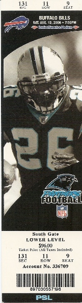 Ticket stub